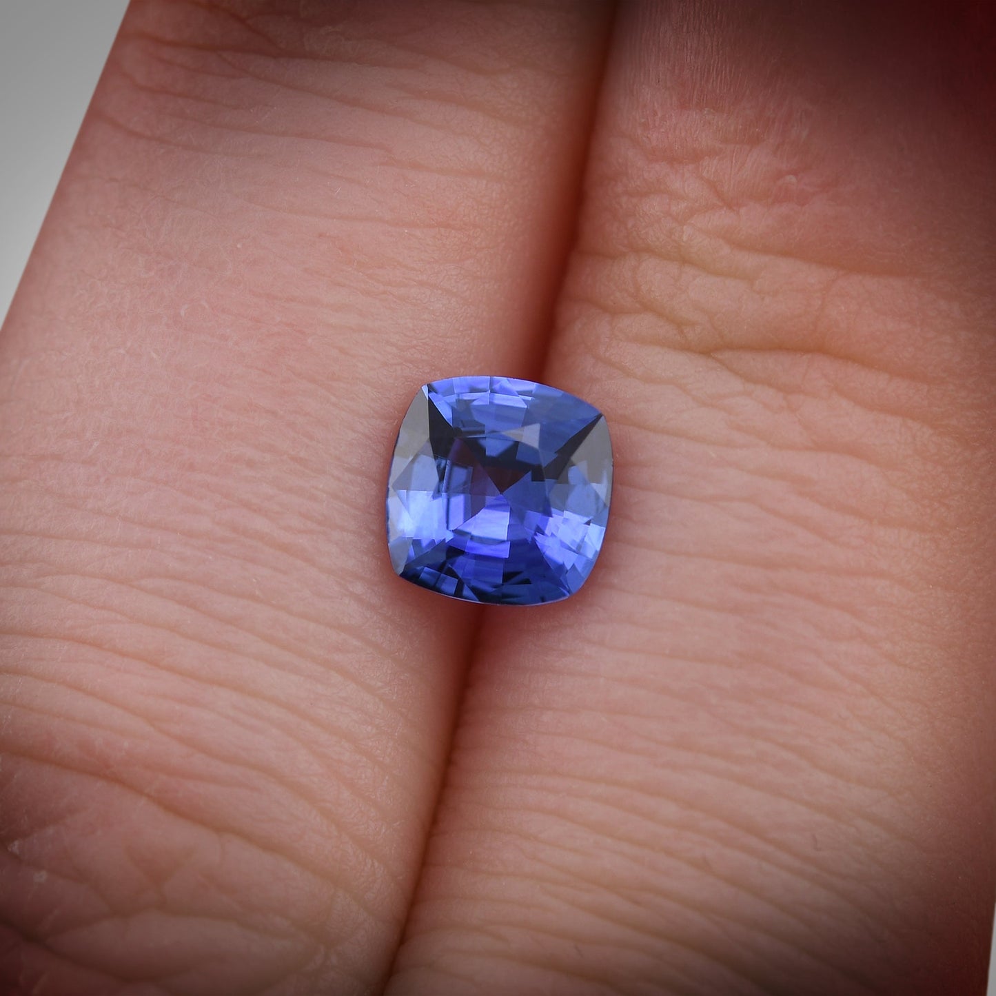 1.29 Carat Blue SRI LANKAN Cushion Sapphire