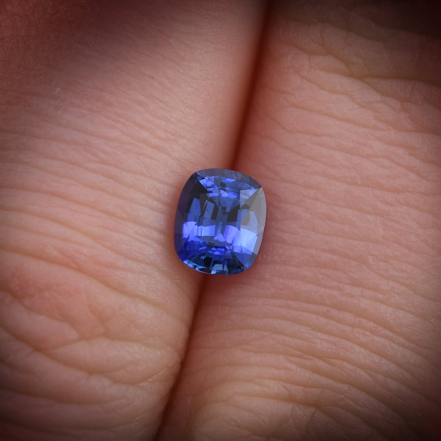 0,98 Karat blauer Kissen-Saphir aus Sri Lanka