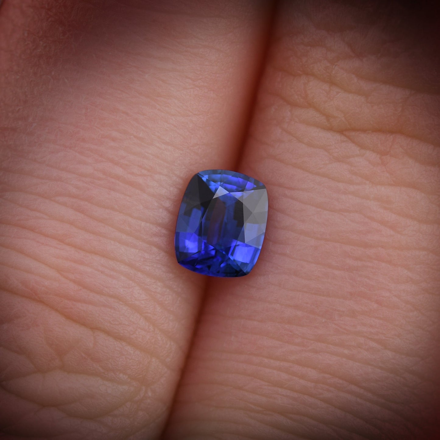 0.89 Carat Blue SRI LANKAN Cushion Sapphire