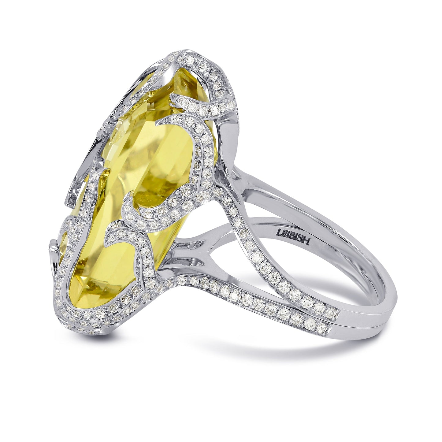 Extraordinaire Belle Citron - Lemon Quartz Diamond Ring