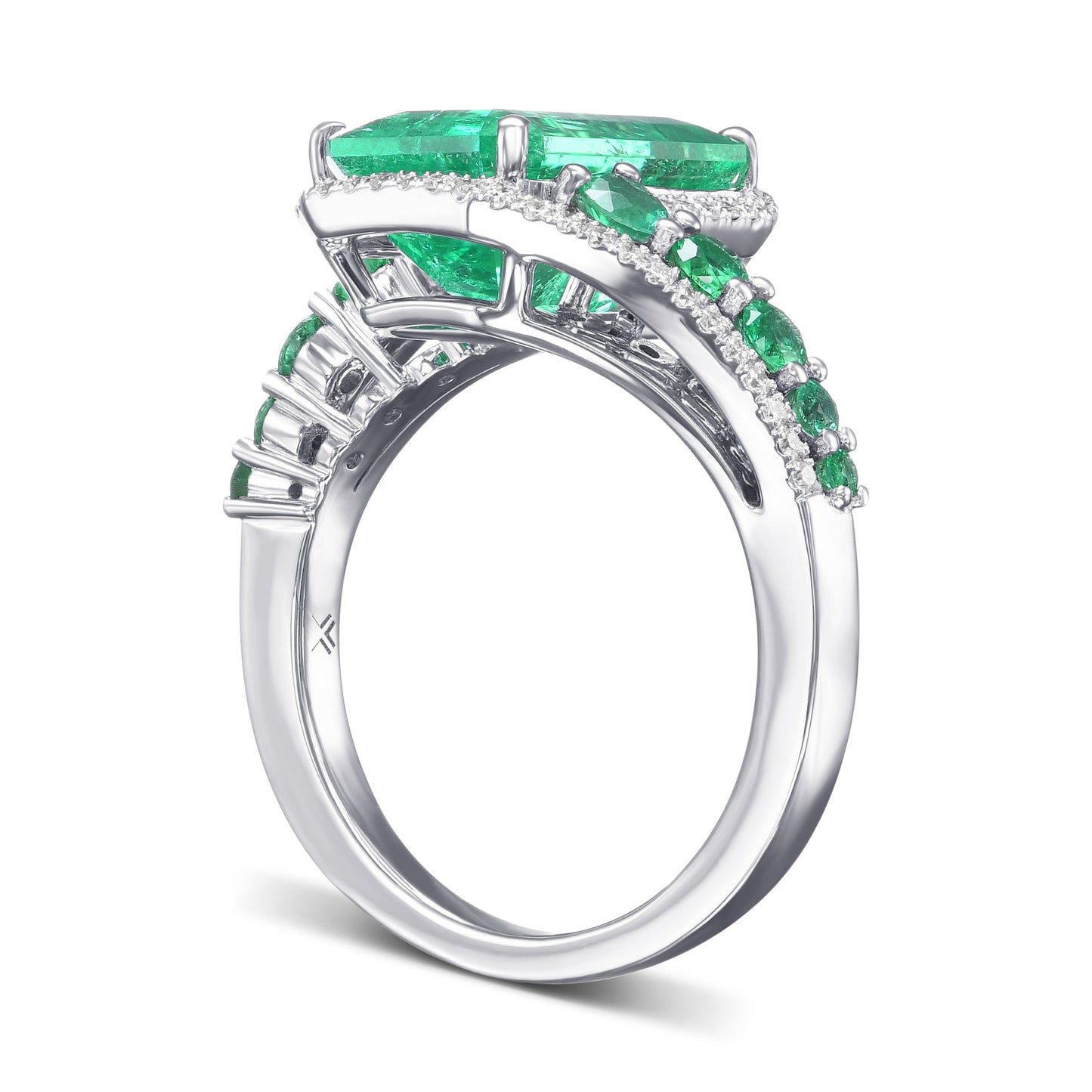 Couture Muzo Emerald and Diamond Ring