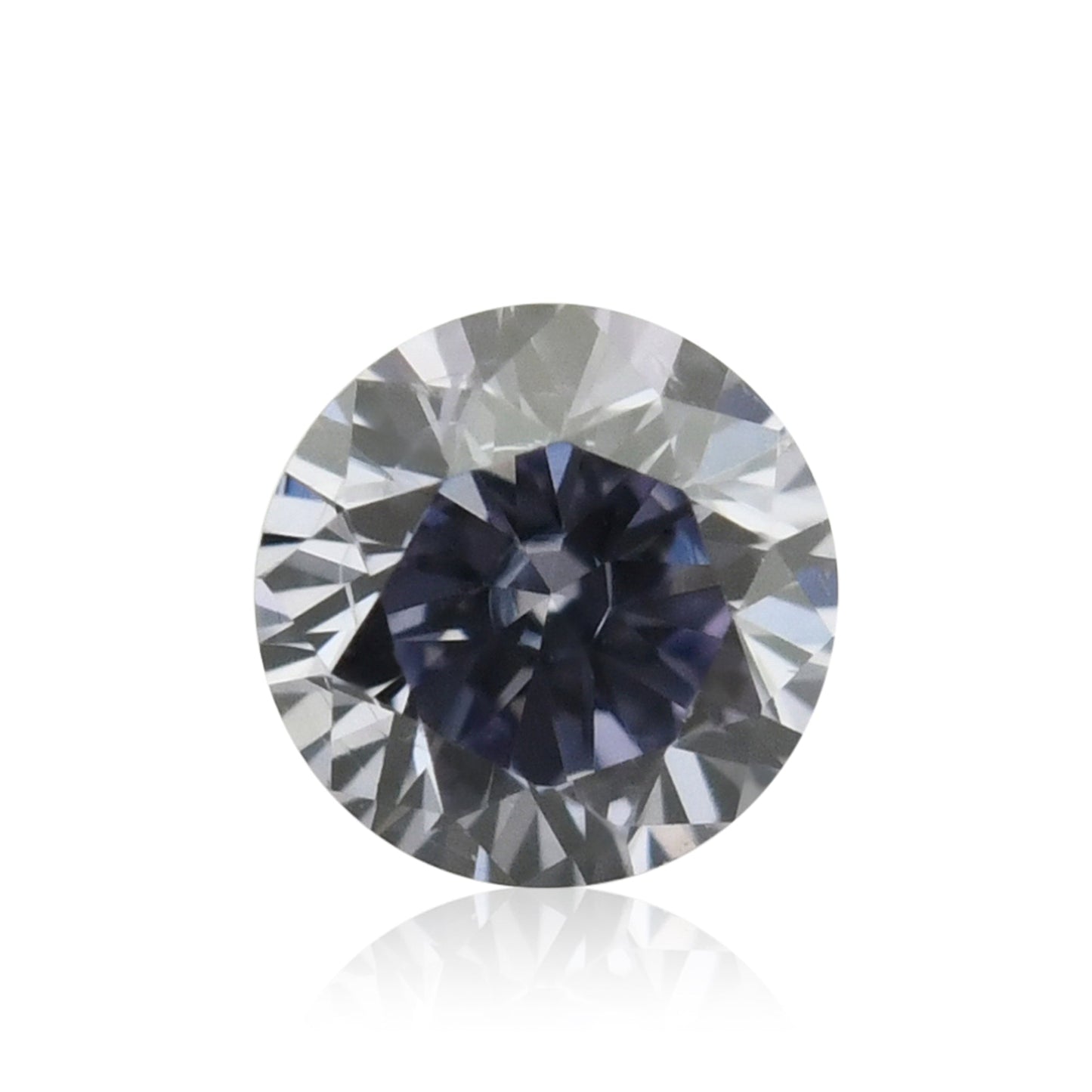 0,06 Karat Fancy Grayish Violet Round Brilliant Diamant GIA