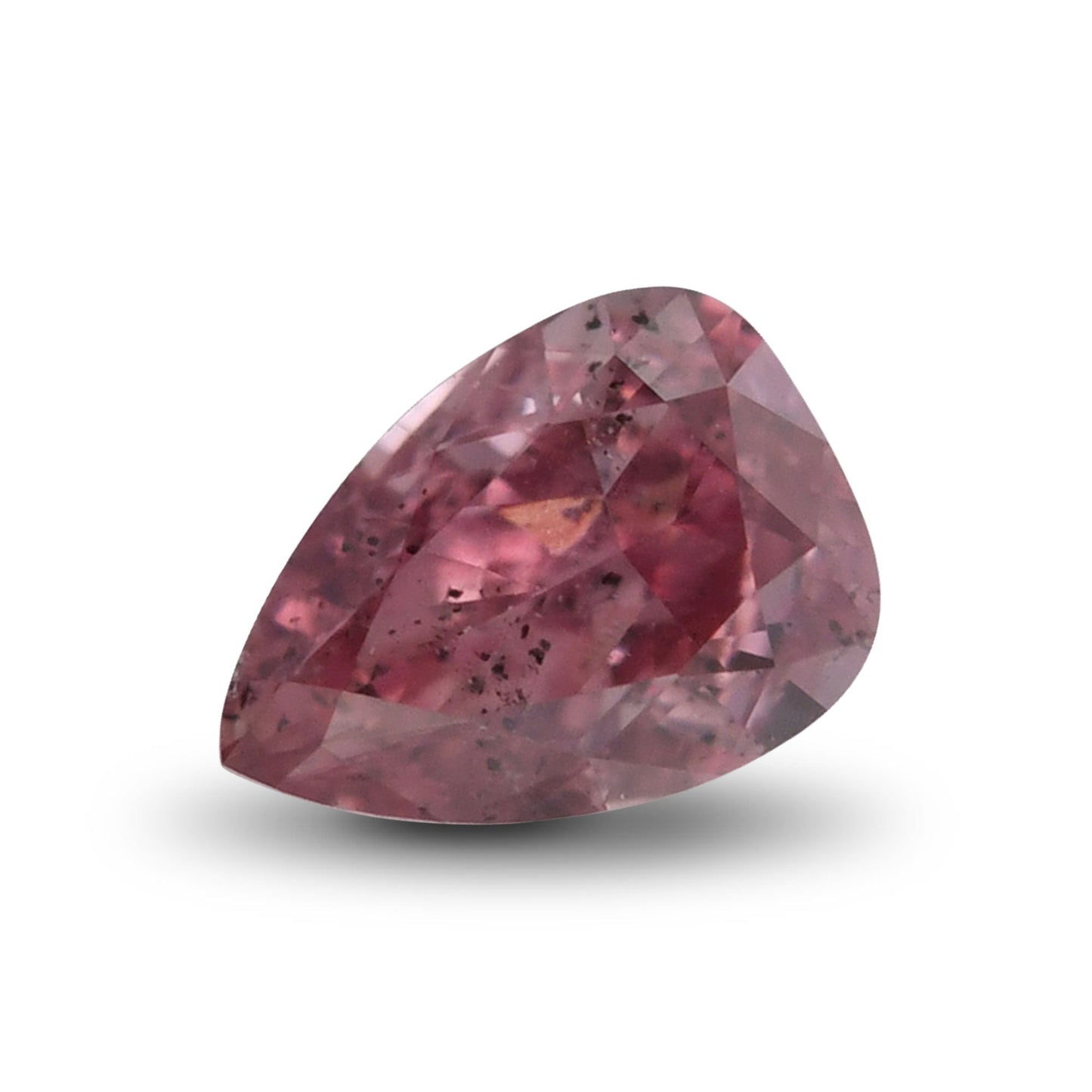 0,09 Karat Fancy Deep Pink Birnenförmiger Diamant (I1) GIA