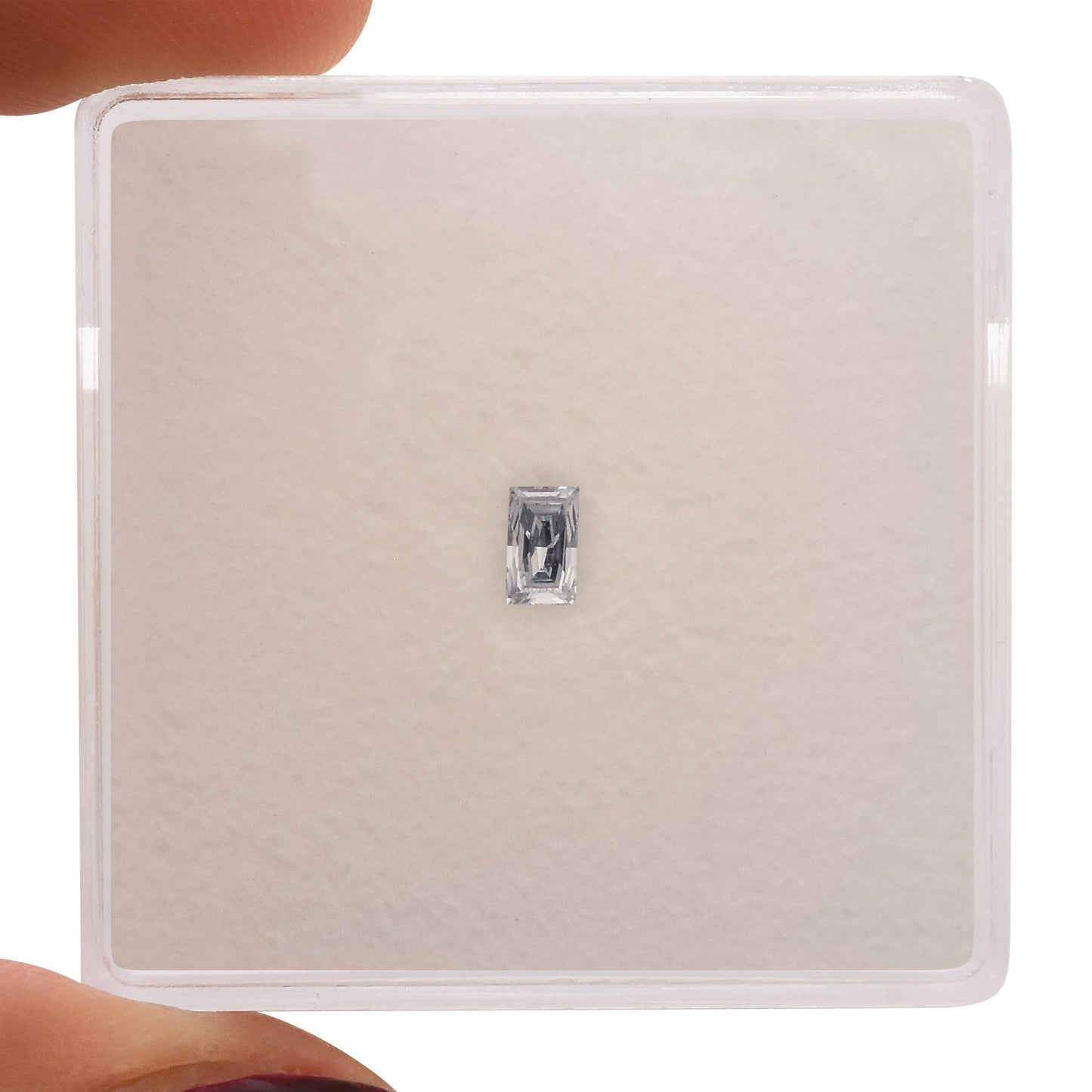 0.09 Carat Light Blue Emerald Diamond (VS1) GIA