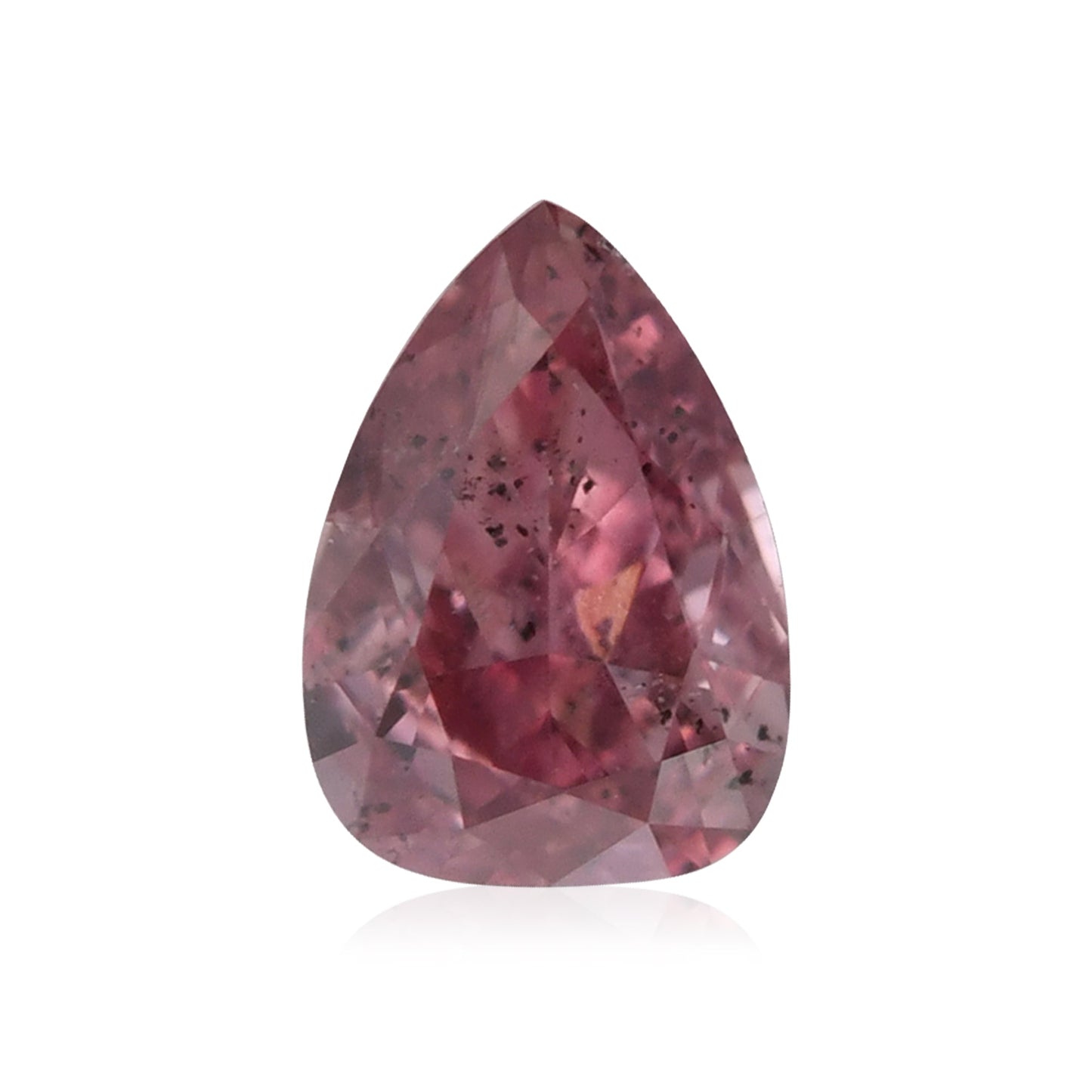 0,09 Karat Fancy Deep Pink Birnenförmiger Diamant (I1) GIA