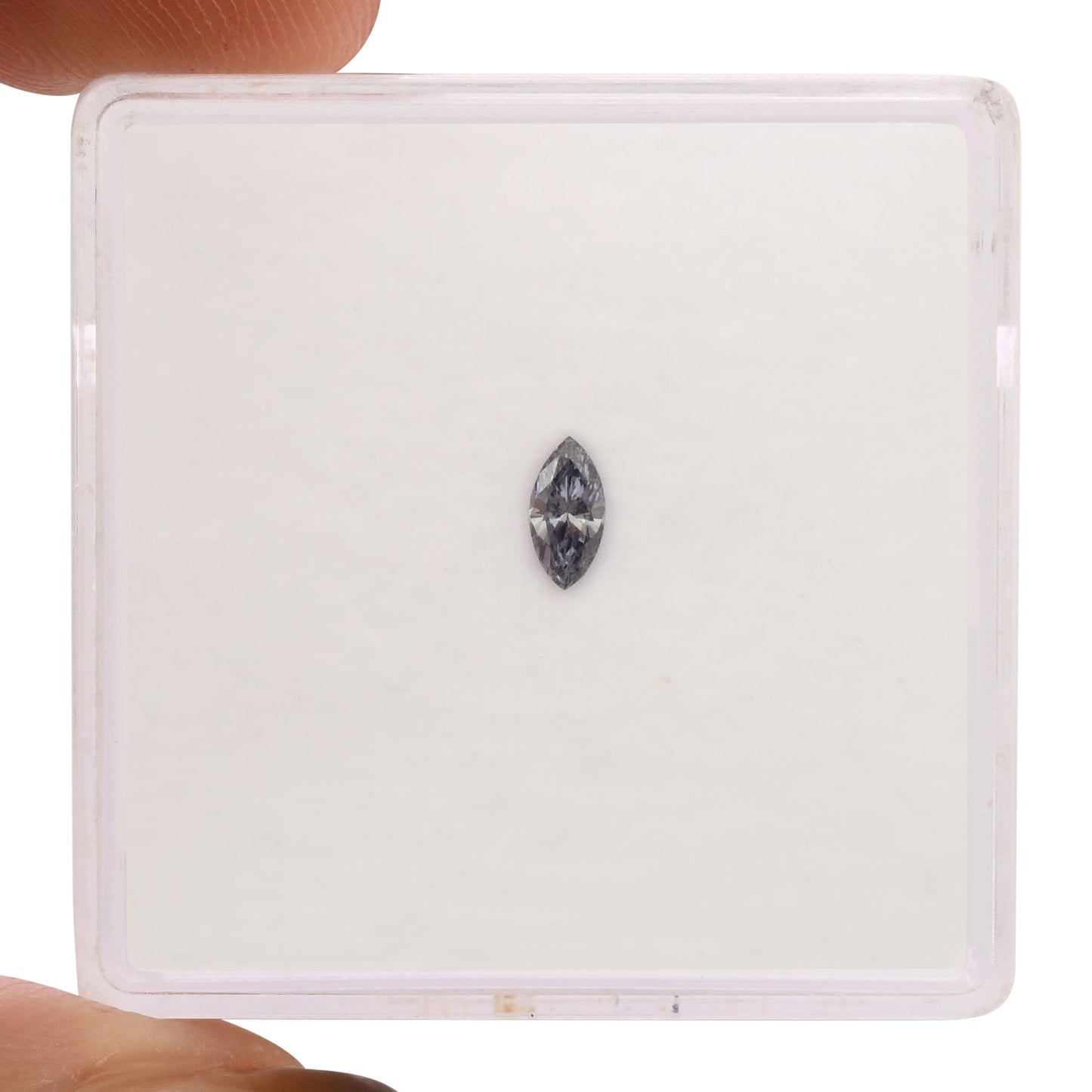 0,10 Karat Fancy Gray Violet Marquise Diamant (VS2) GIA