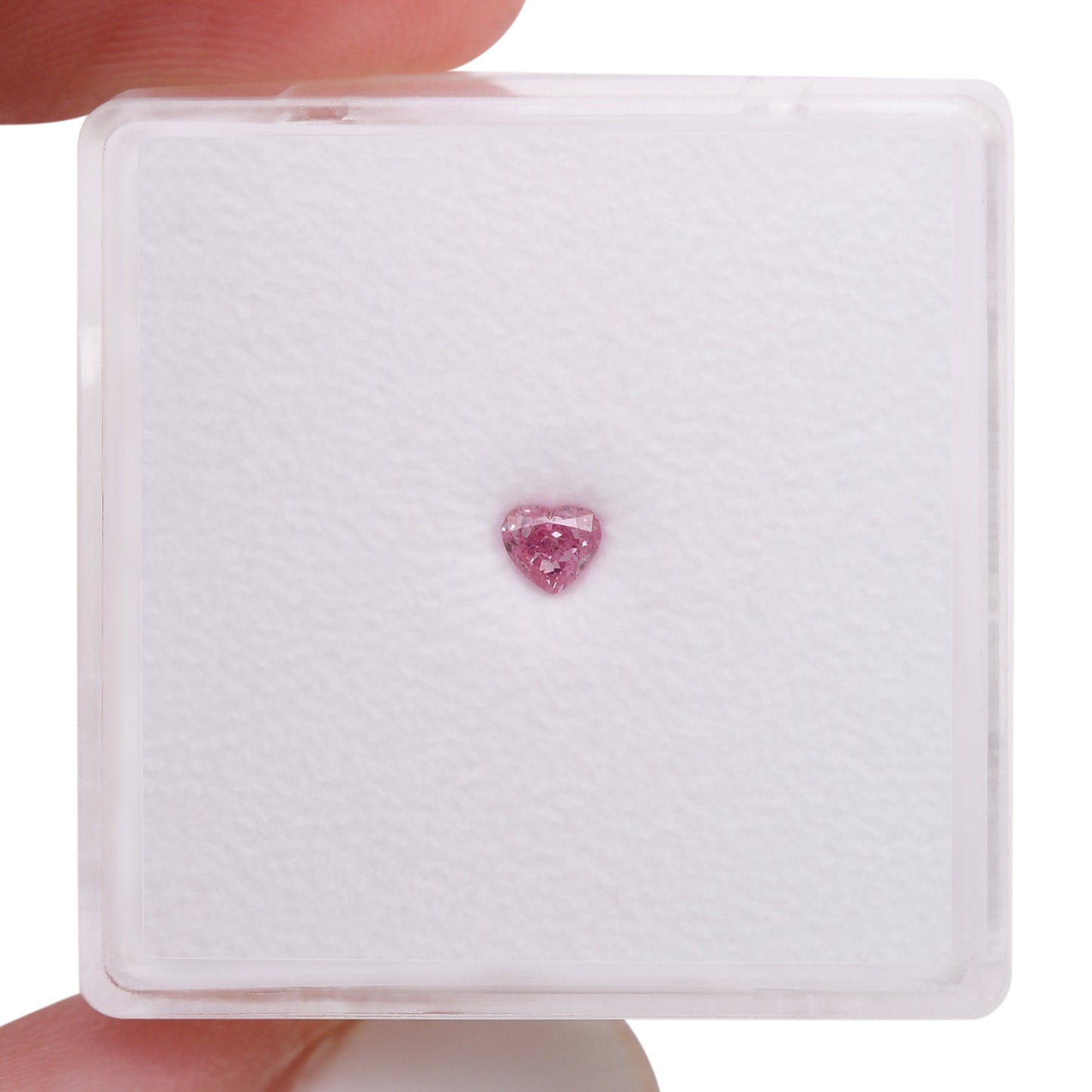 0,12 Karat Fancy Vivid Purple Pink Herz-Diamant (VS) GIA