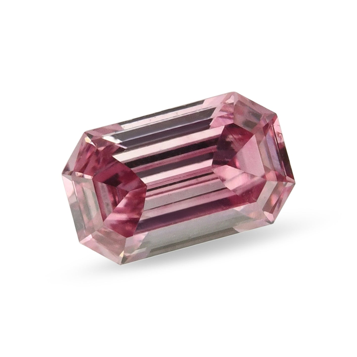0,13 Karat Fancy Vivid Purplish Pink Emerald Diamond (VS2) GIA