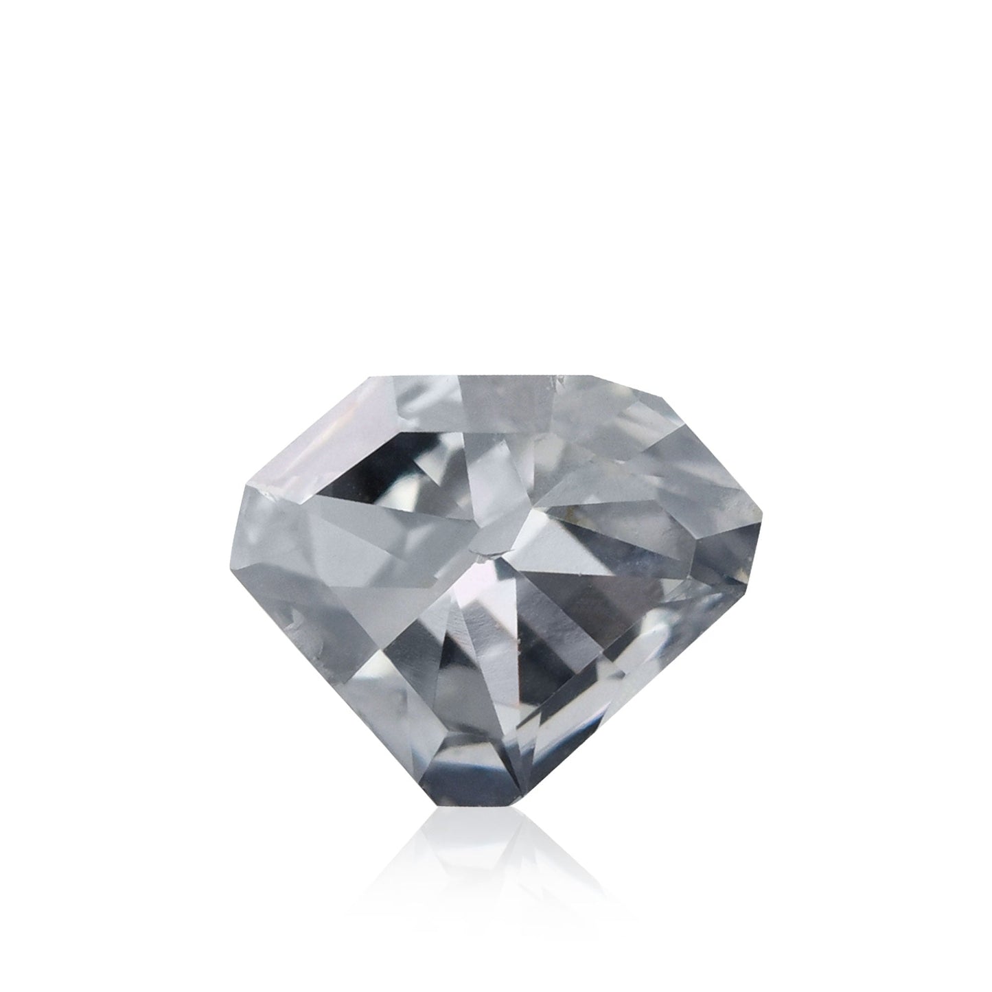0.14 Carat Fancy Grayish Blue Shield-Cut Diamond (SI1) GIA