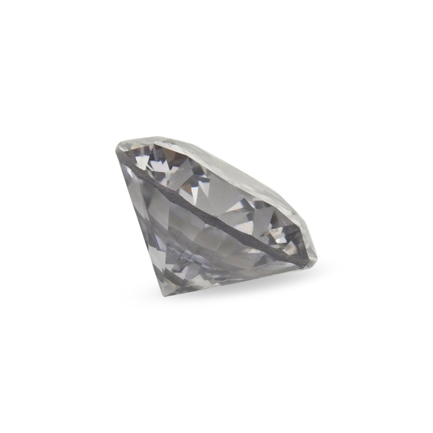 0.14 Carat Fancy Gray Violet Round Diamond (I1) GIA