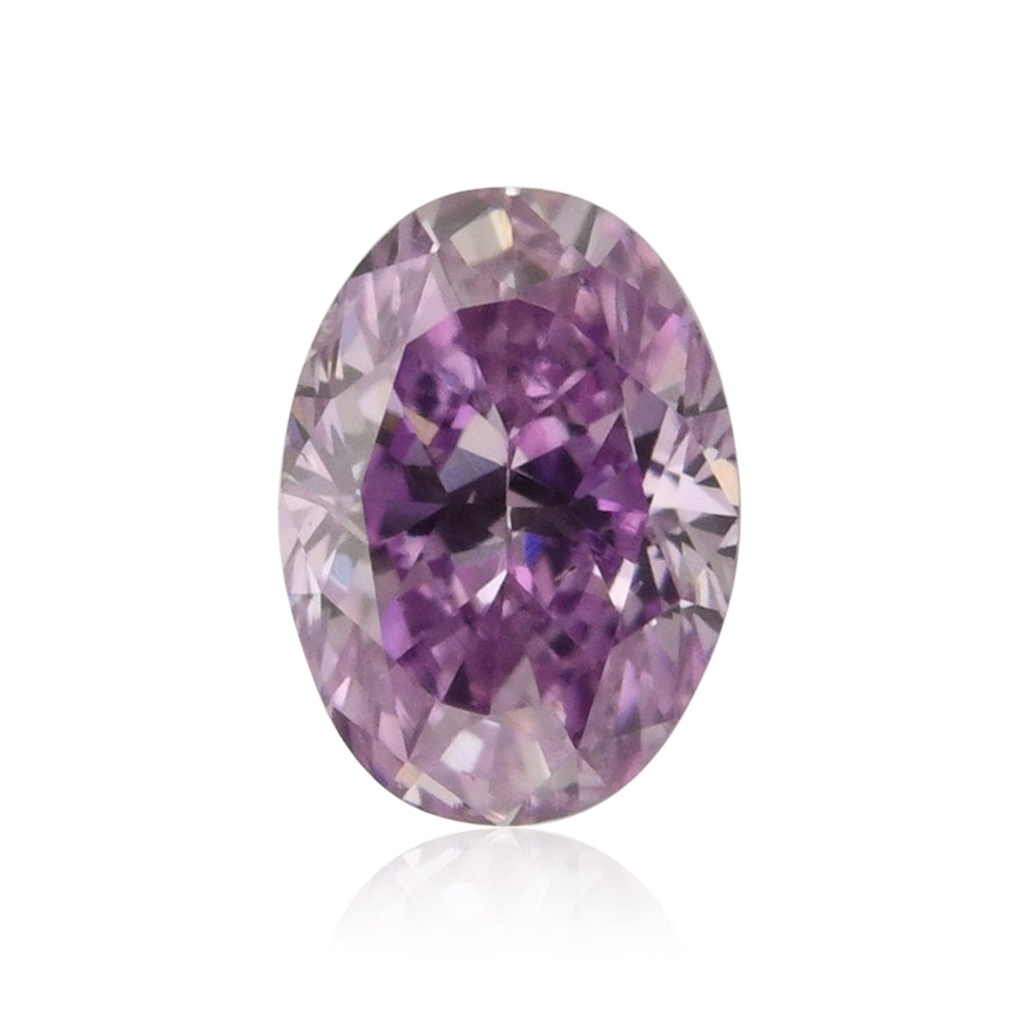 0,14 Karat Fancy Intense Pinkish Purple Ovaler Diamant (SI2) GIA