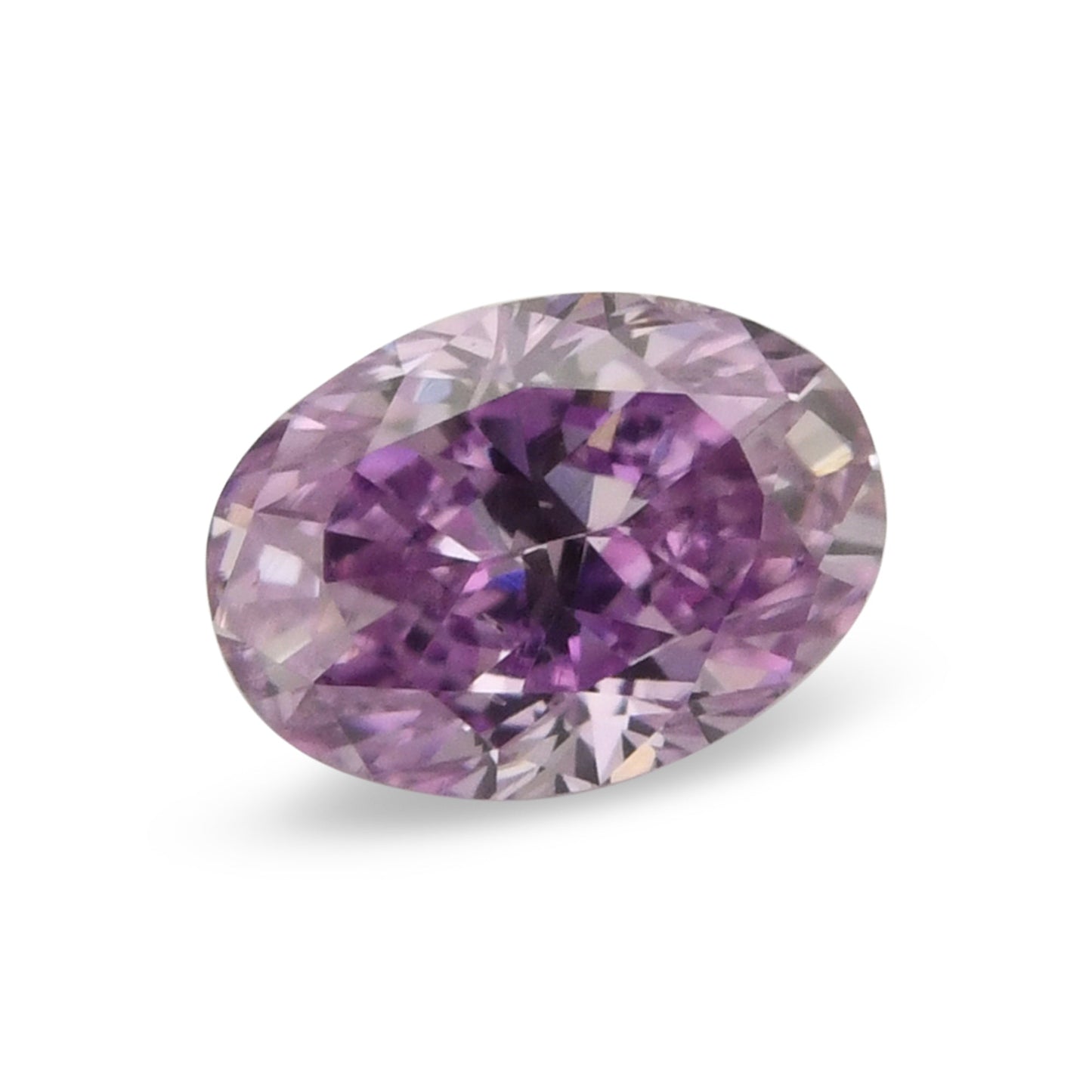 0,14 Karat Fancy Intense Pinkish Purple Ovaler Diamant (SI2) GIA