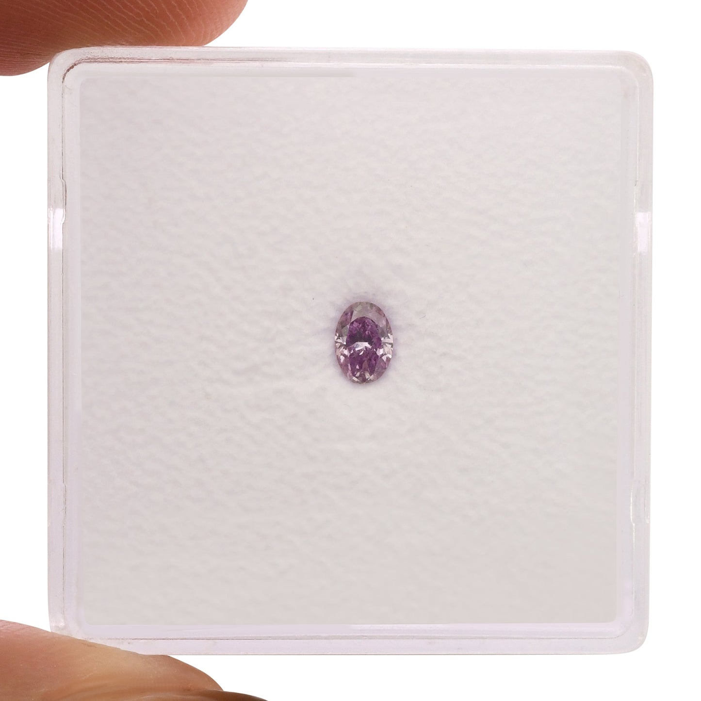0,14 Karat Fancy Intense Pinkish Purple Ovaler Diamant (SI2) GIA