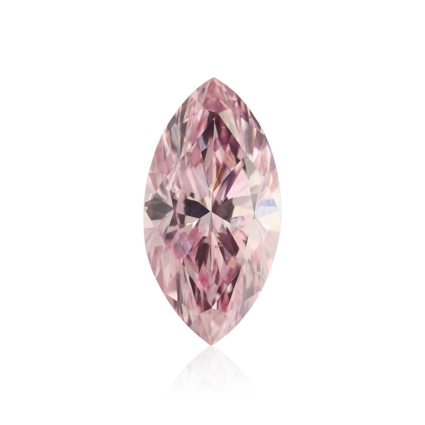 0,15 Karat Fancy Intense Purplish Pink Marquise Diamant SI2 GIA