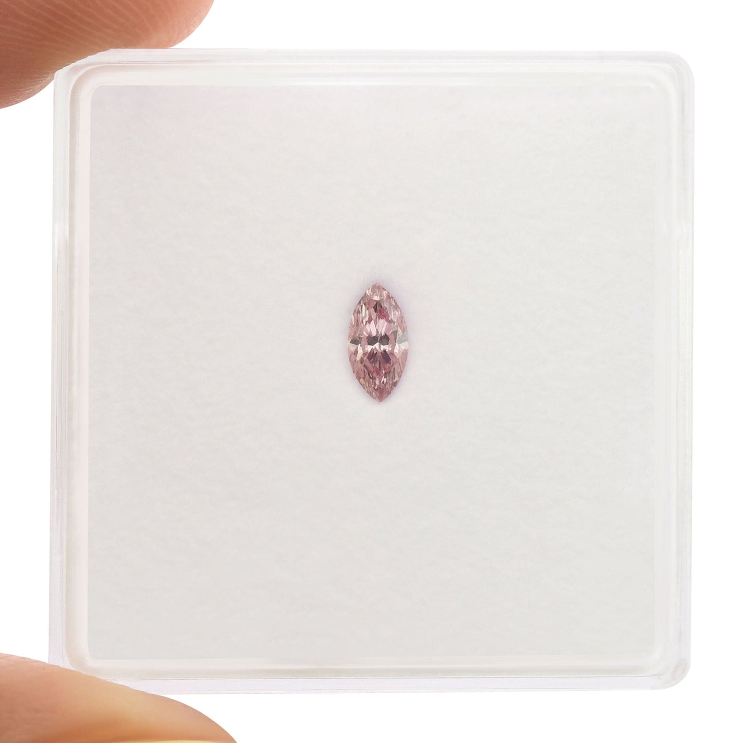 0,15 Karat Fancy Intense Purplish Pink Marquise Diamant SI2 GIA