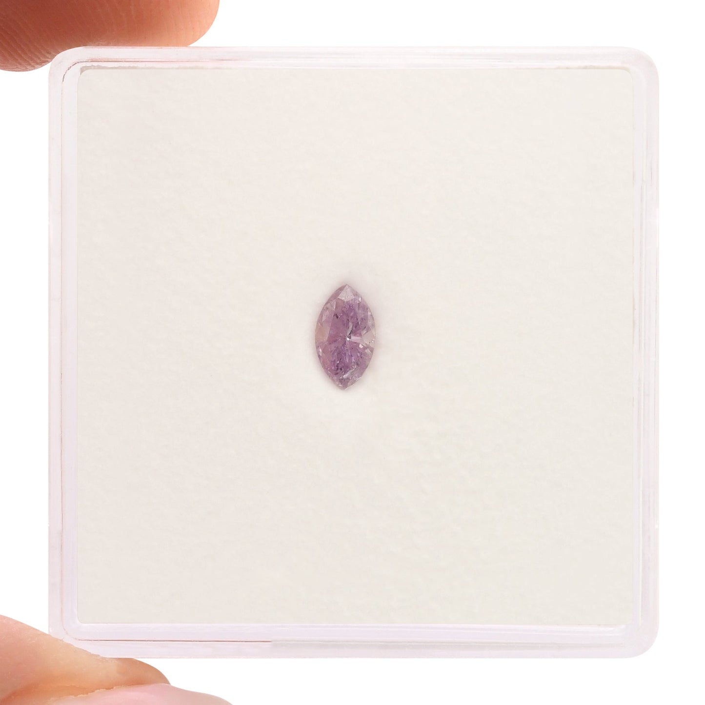 0,15 Karat Fancy Intense Pinkish Purple Marquise-Diamant (I1) GIA