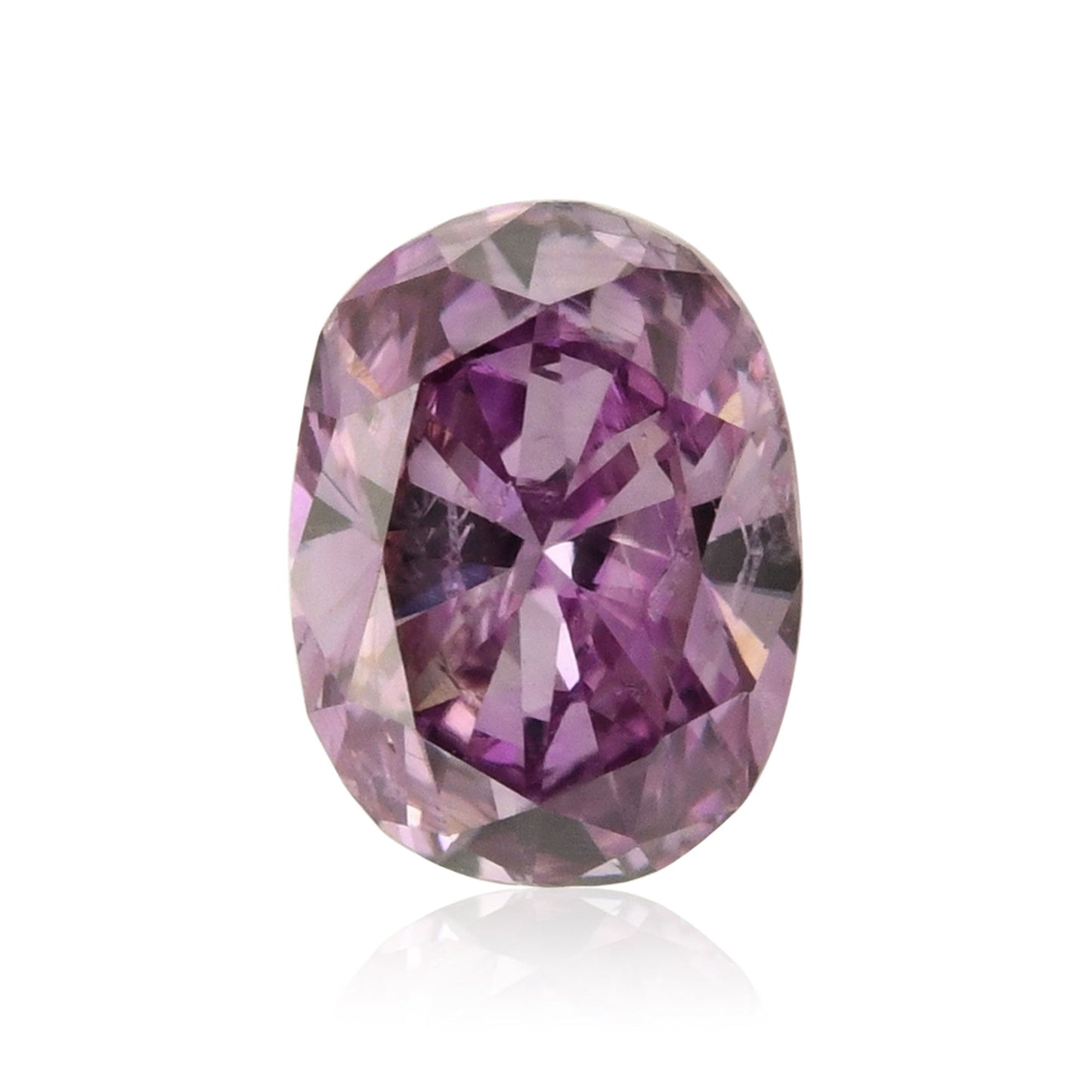 0,16 Karat Fancy Intense Pink Purple Ovaler Diamant (I1) GIA