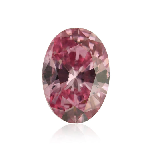 0,16 Karat Fancy Vivid Purplish Pink Ovaler Diamant I2 GIA