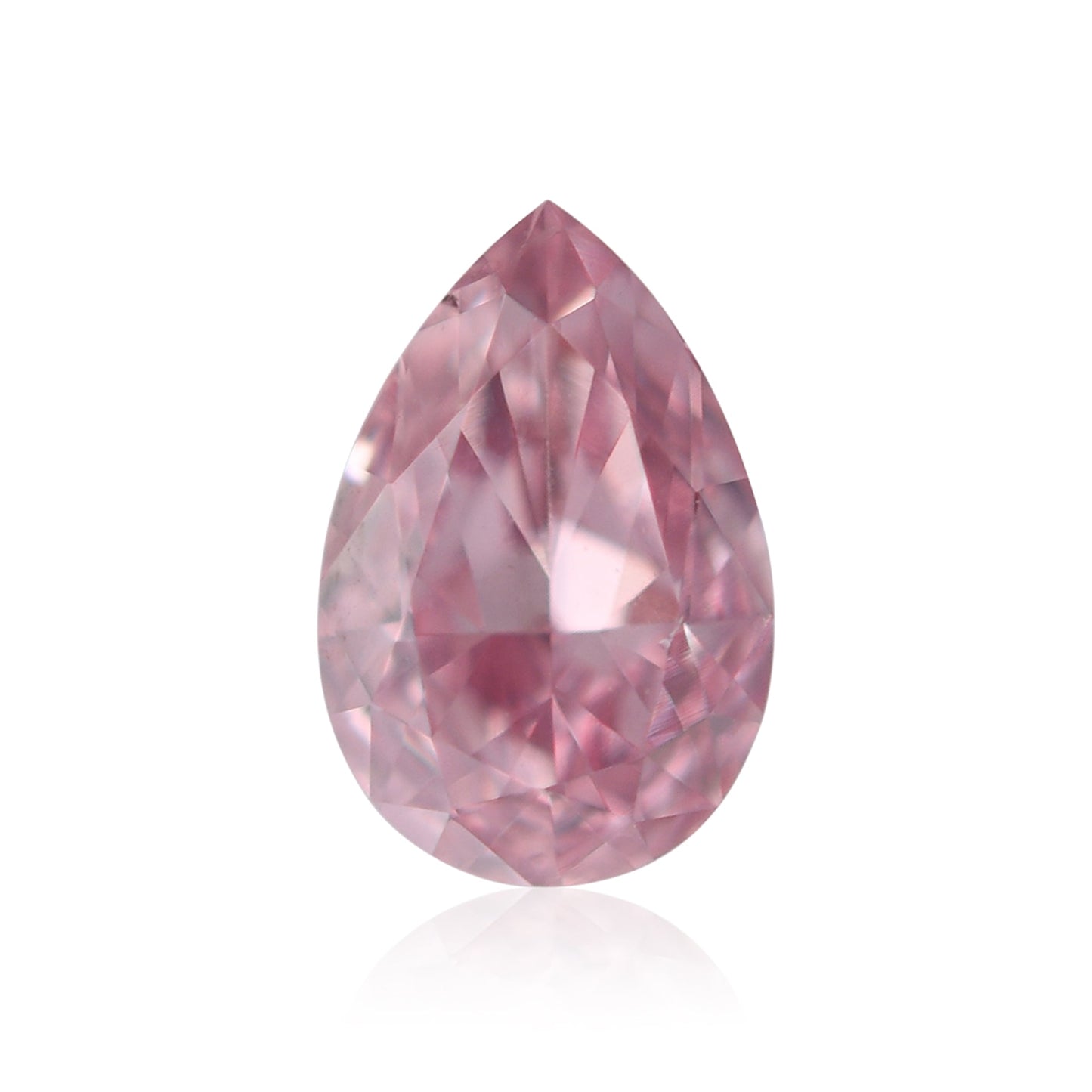 0,17 Karat Fancy Intense Purplish Pink Birnenförmiger Diamant SI1 GIA