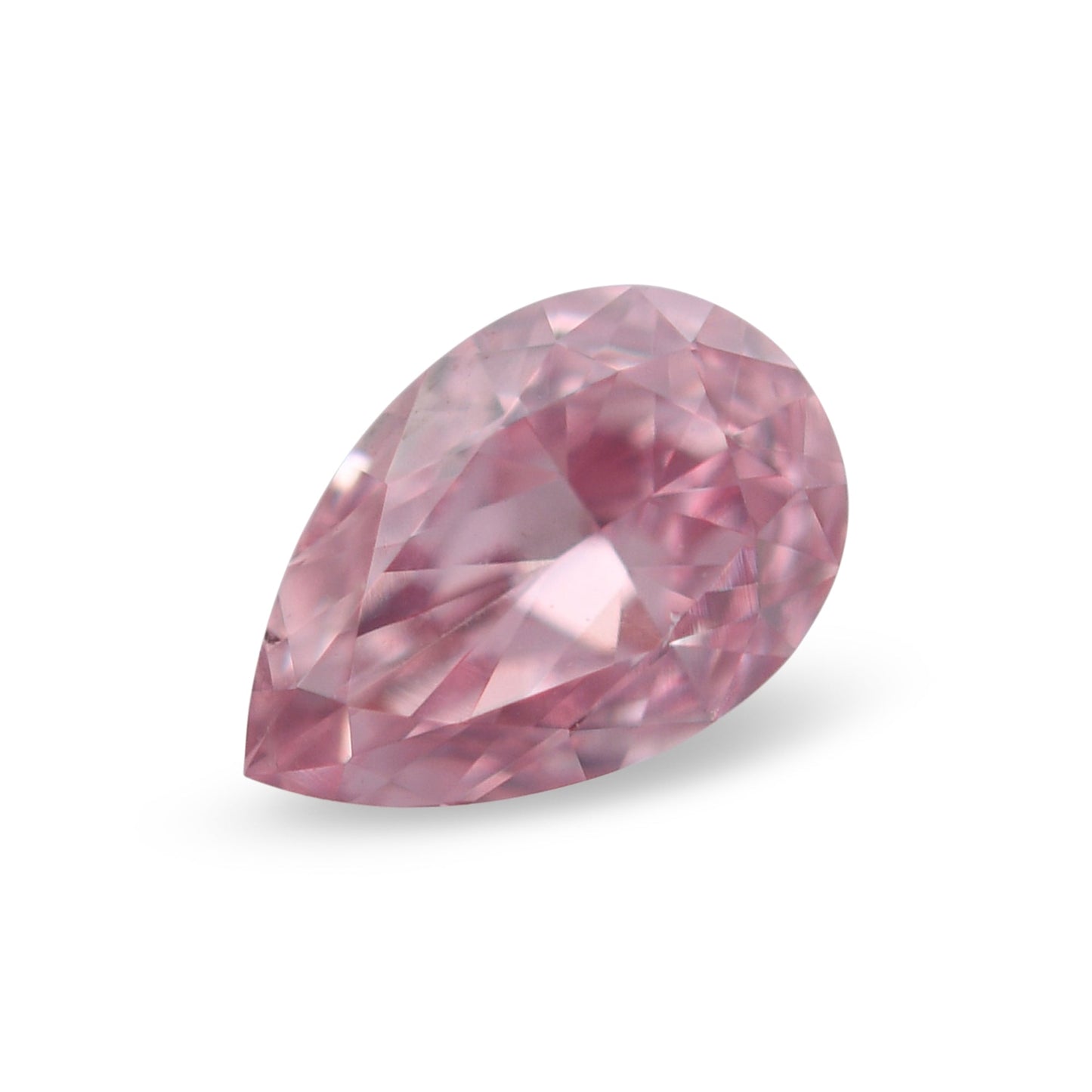 0,17 Karat Fancy Intense Purplish Pink Birnenförmiger Diamant SI1 GIA