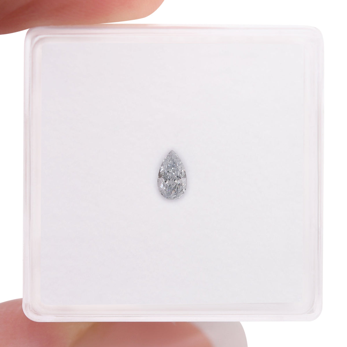 Birnenförmiger Diamant | 0,17 ct | Hellblau | Reinheit SI1 | GIA | Ref. 714583