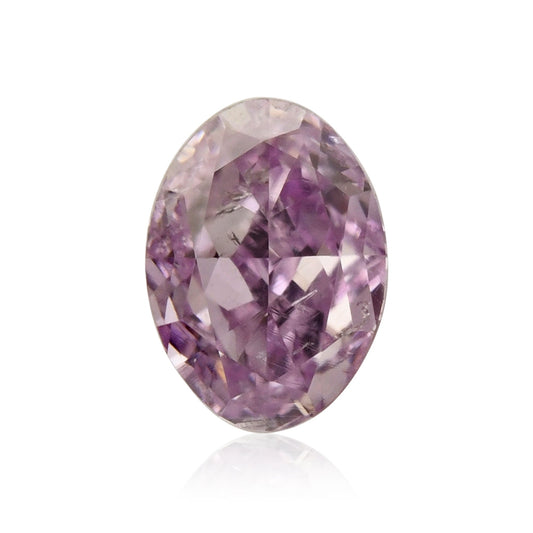 0,18 Karat Fancy Intense Pinkish Purple Oval Diamond I1 GIA