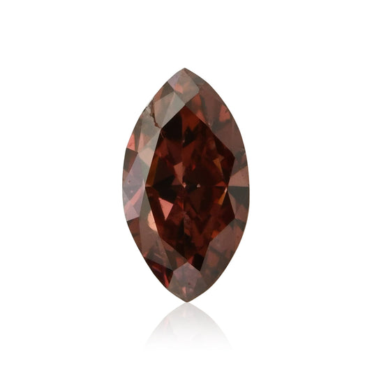 0,18 Karat Fancy Deep Brownish Orange-Pink Marquise-Diamant (I1) GIA