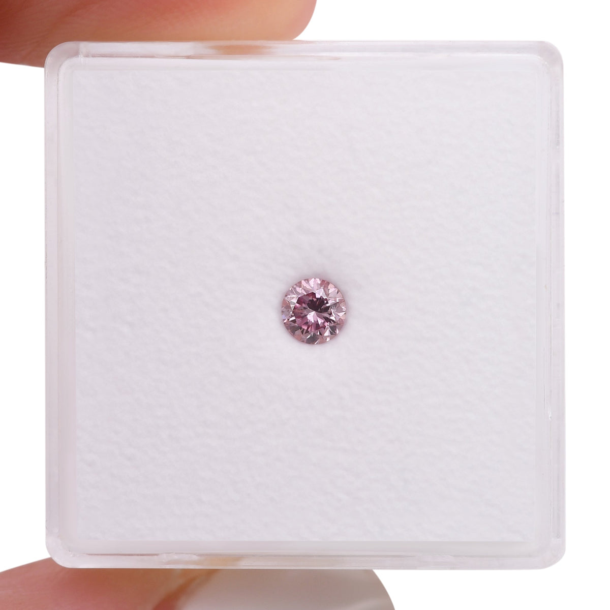 Runder Diamant | 0,18 ct | Fancy Intense Purplish Pink | SI2 | GIA | Ref 674275