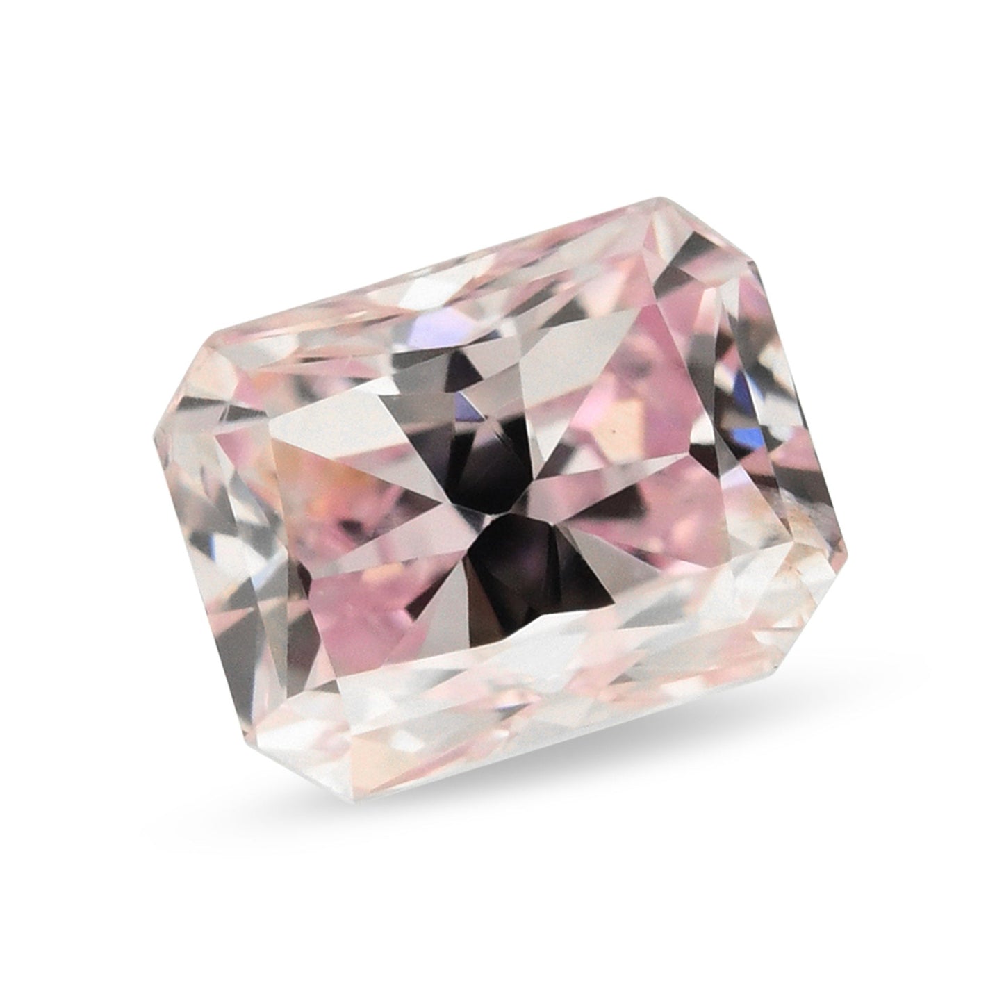 0,19 Karat Fancy Purplish Pink Radiant I1 GIA