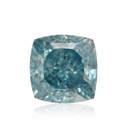 0,20 Karat Fancy Vivid Green Blue Cushion Diamond VS1 GIA