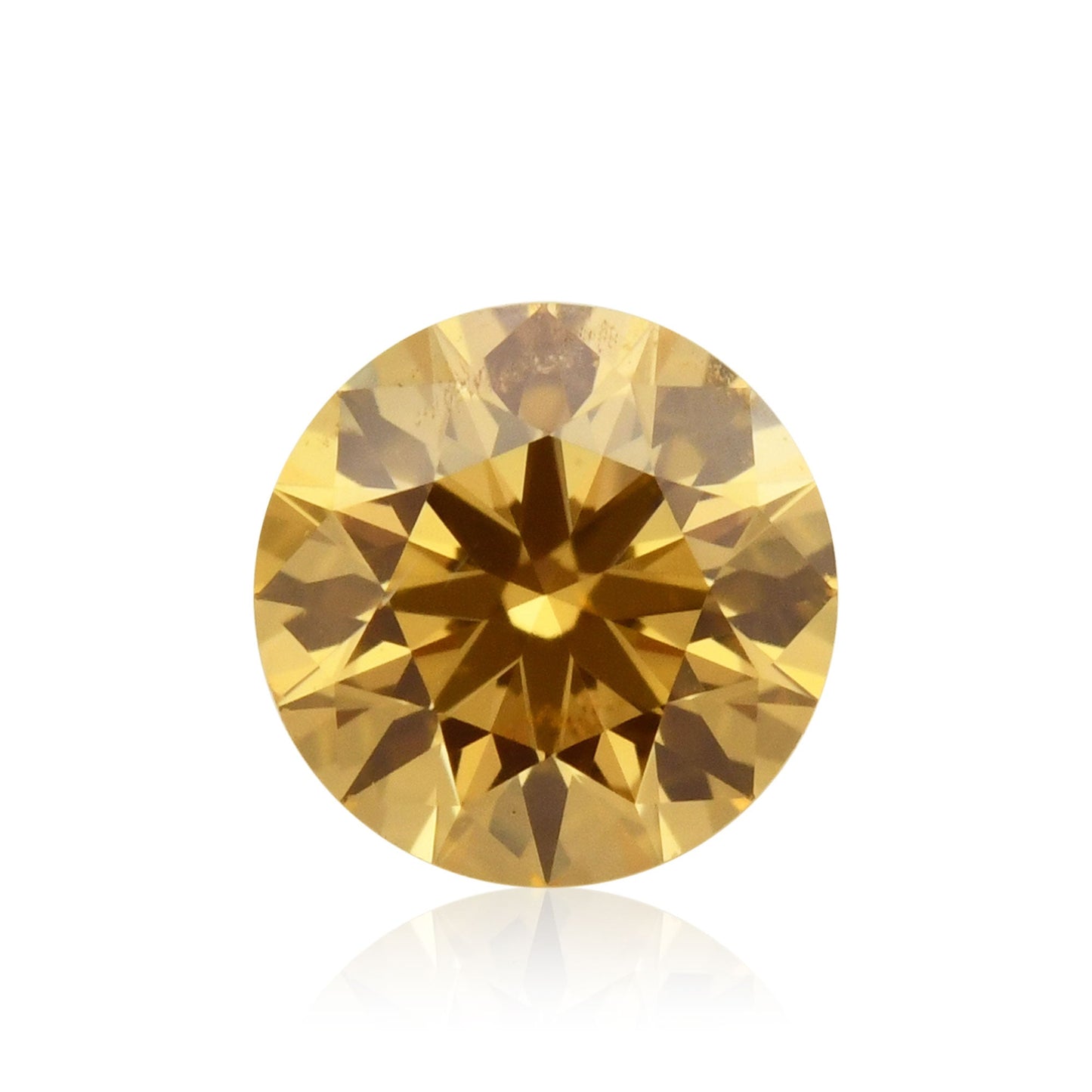 0,20 Karat Fancy Intense Yellow Orange Runder Diamant SI2 GIA