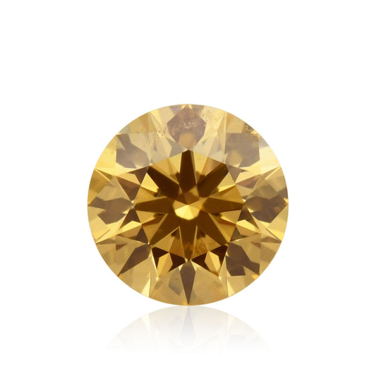 0,20 Karat Fancy Intense Yellow Orange Runder Diamant SI2 GIA