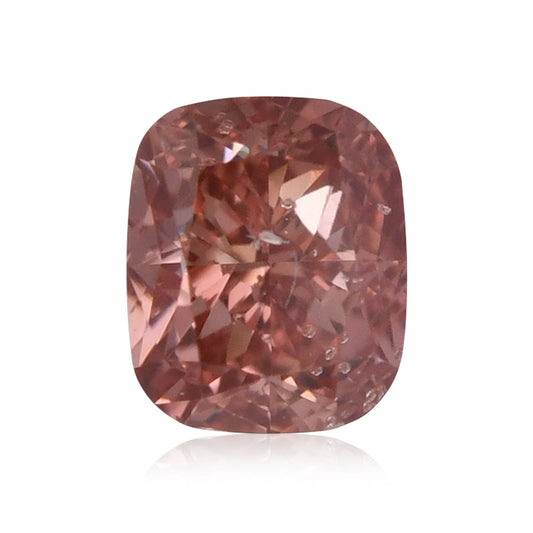 0,21 Karat Fancy Deep Orange Pink Cushion Diamant I1 GIA