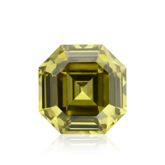 0,23 Karat Fancy Deep Brownish Greenish Yellow Emerald Diamond VS1 GIA