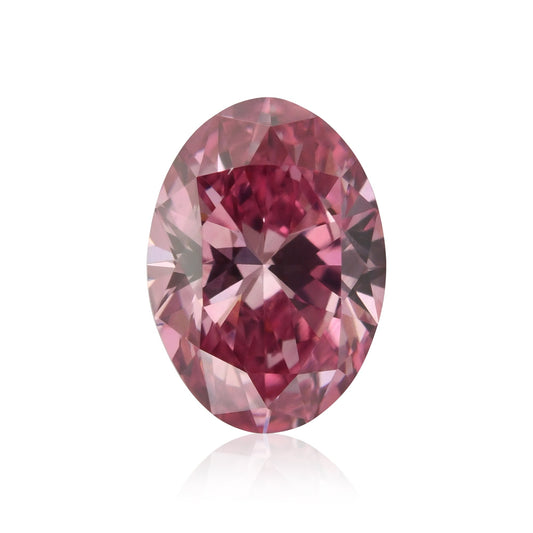 0.23 Carat Fancy Vivid Purplish Pink Oval Diamond SI1 GIA & ARGYLE