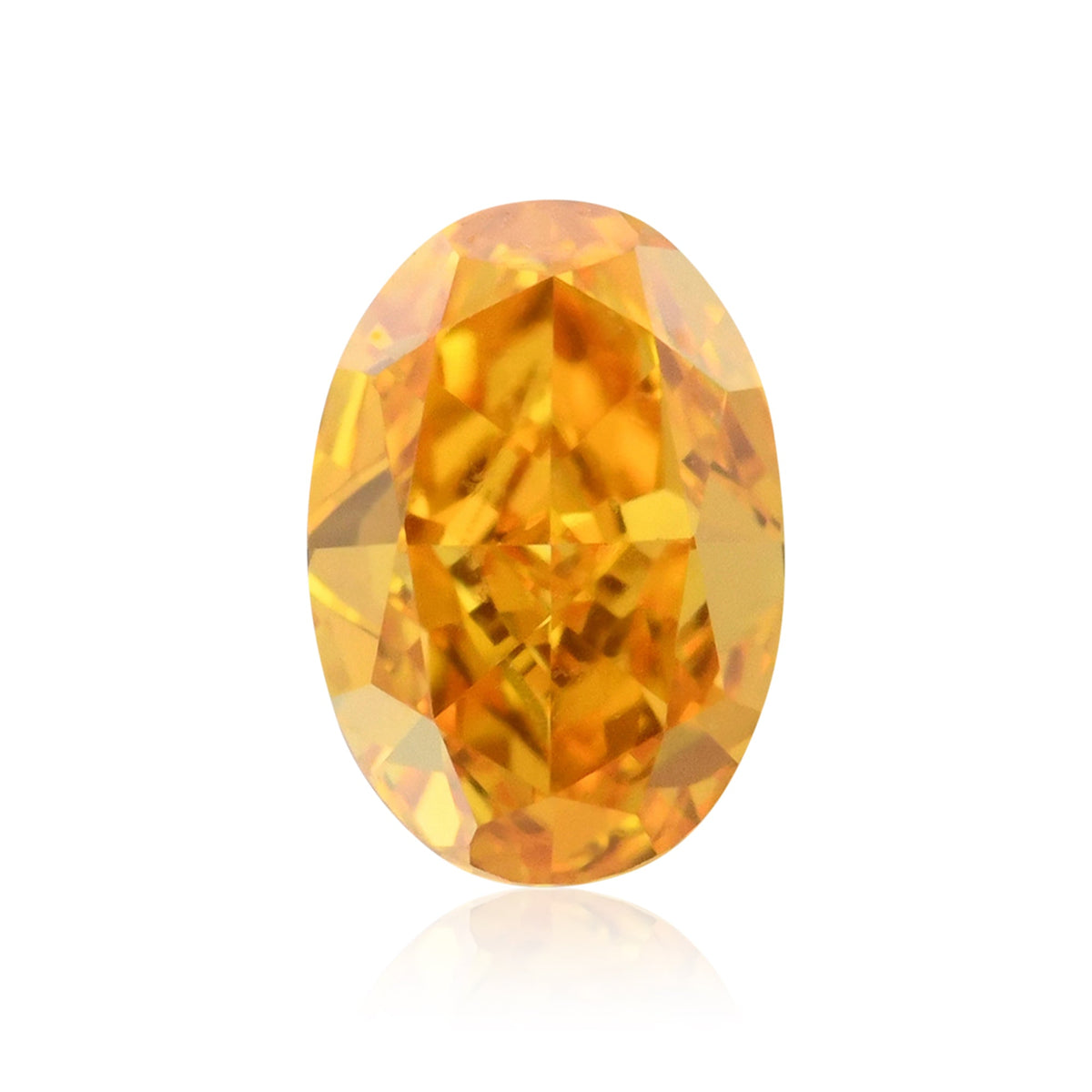 Ovaler Diamant | 0,23 ct | Fancy Vivid Yellowish Orange | VS1 | GIA | Ref 657215