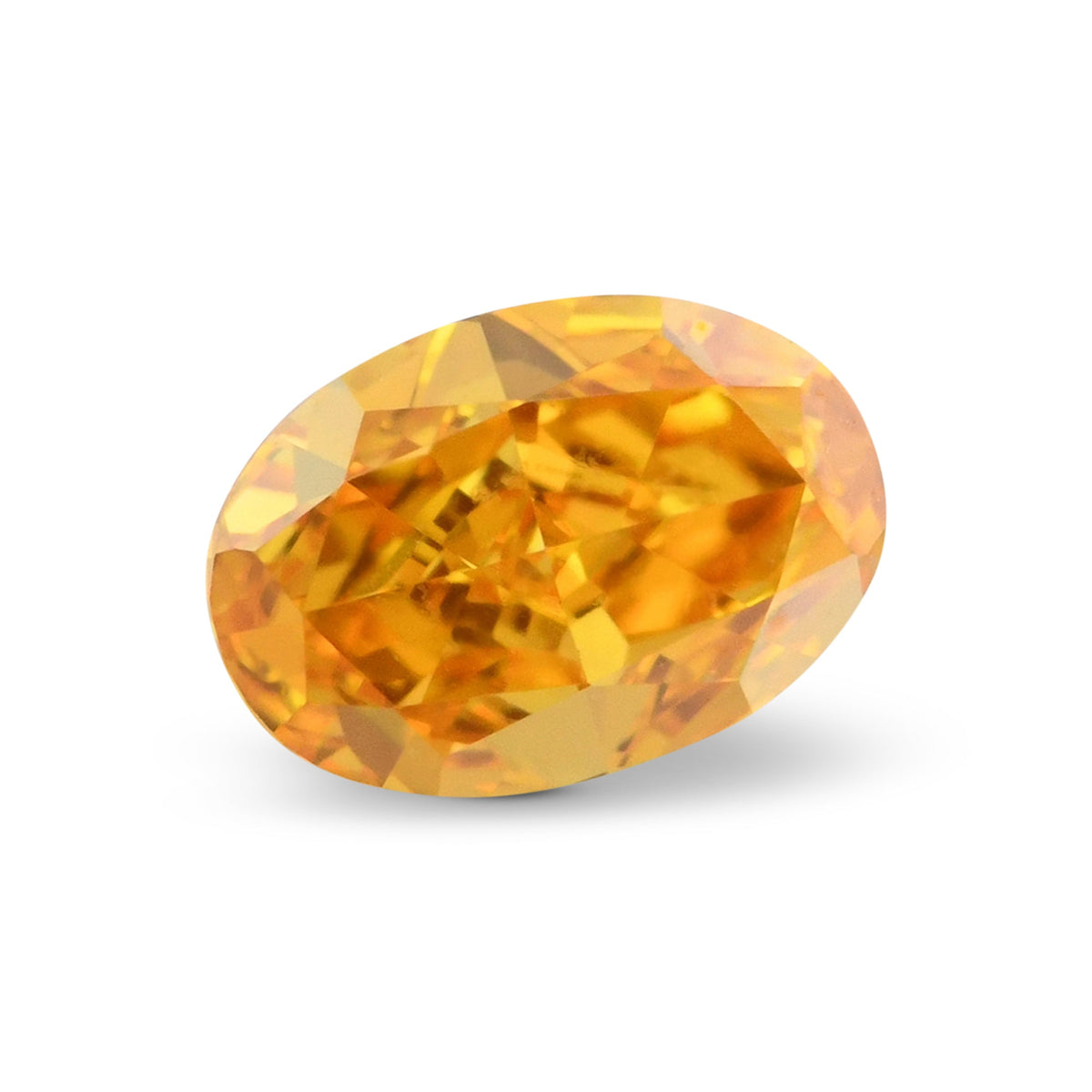 Ovaler Diamant | 0,23 ct | Fancy Vivid Yellowish Orange | VS1 | GIA | Ref 657215