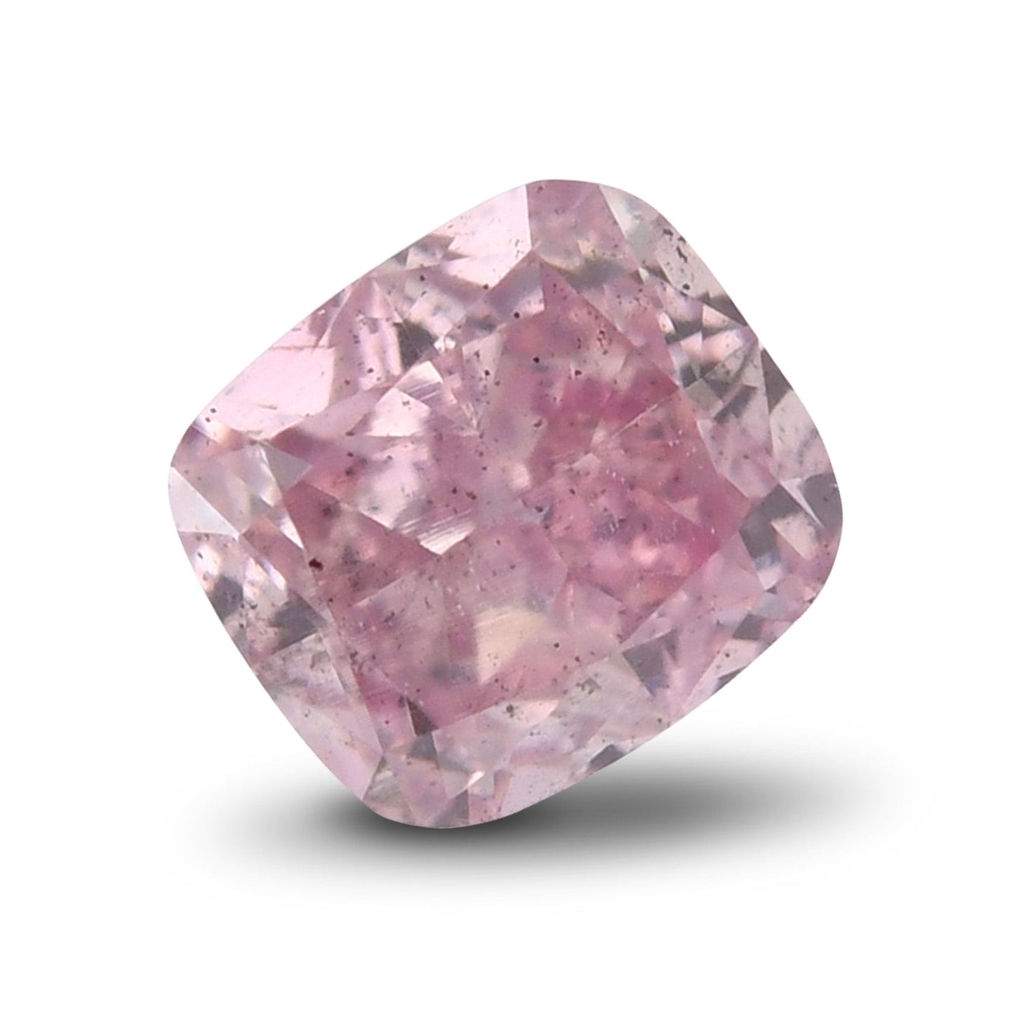 0.24 Carat Fancy Intense Purplish Pink Cushion Diamond SI2 GIA