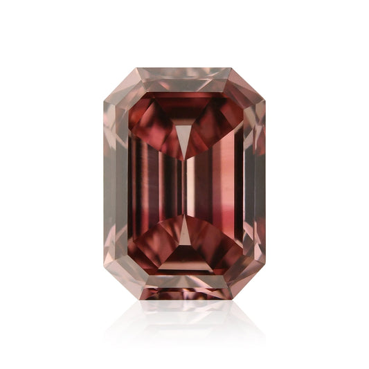 0,24 Karat Fancy Deep Pink Smaragd-Diamant SI2 GIA