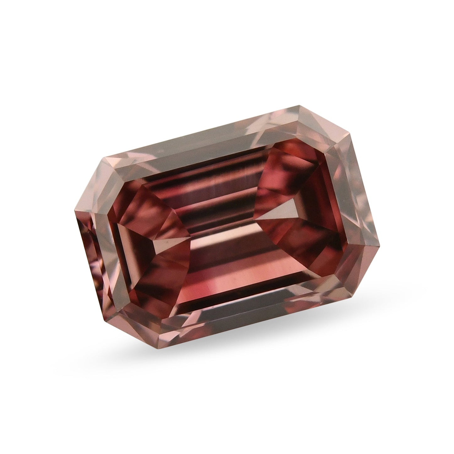 0,24 Karat Fancy Deep Pink Smaragd-Diamant SI2 GIA