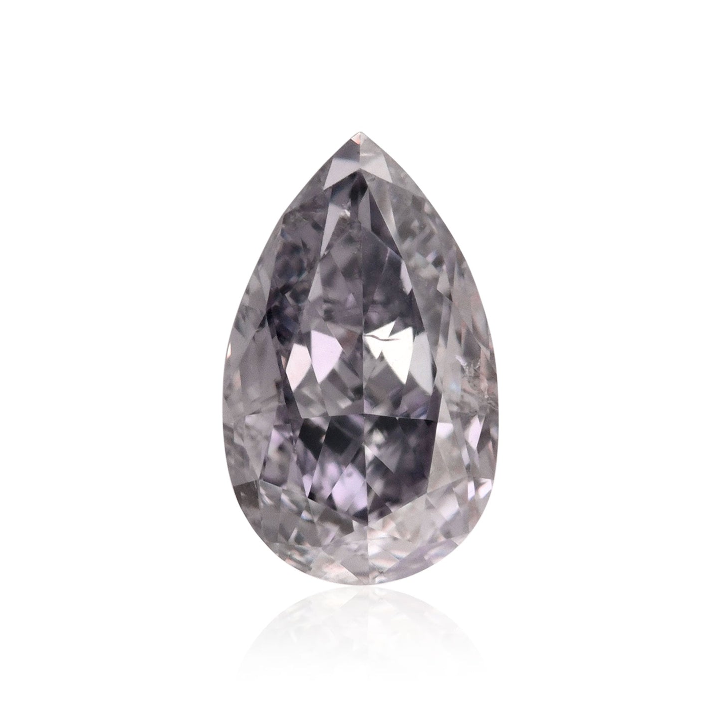 0,25 Karat Fancy Gray Violet Birnenförmiger Diamant SI2 GIA
