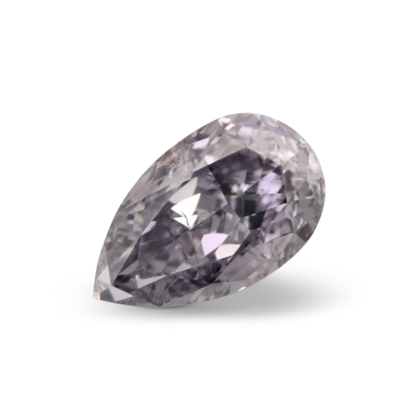 0,25 Karat Fancy Gray Violet Birnenförmiger Diamant SI2 GIA