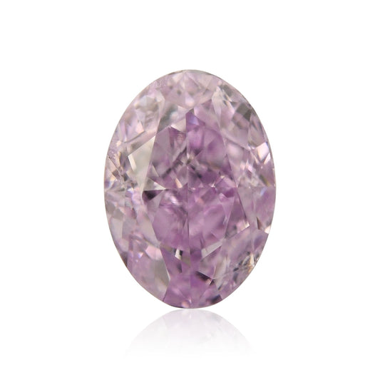 0,25 Karat Fancy Intense Pinkish Purple Oval Diamond SI2 GIA