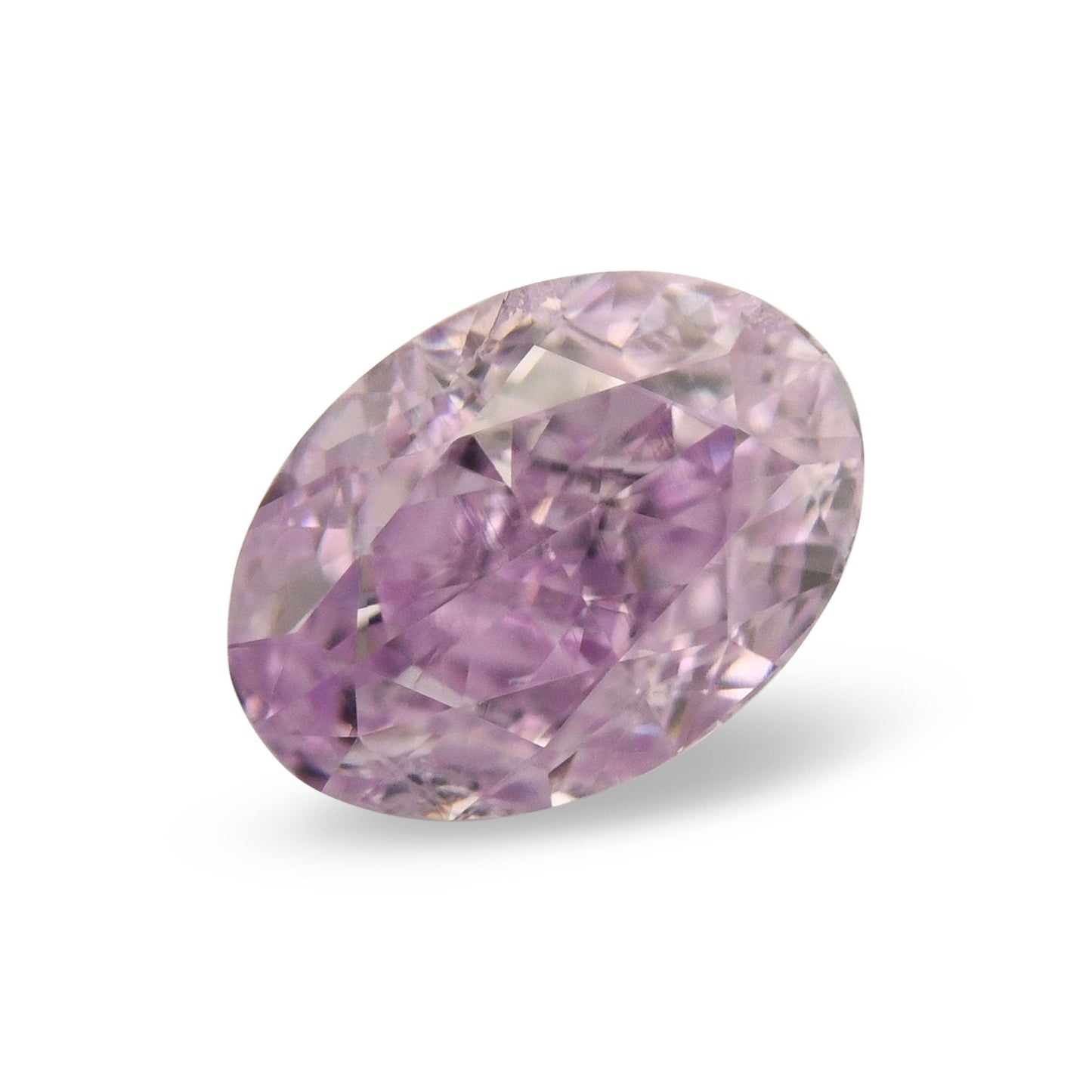0,25 Karat Fancy Intense Pinkish Purple Oval Diamond SI2 GIA