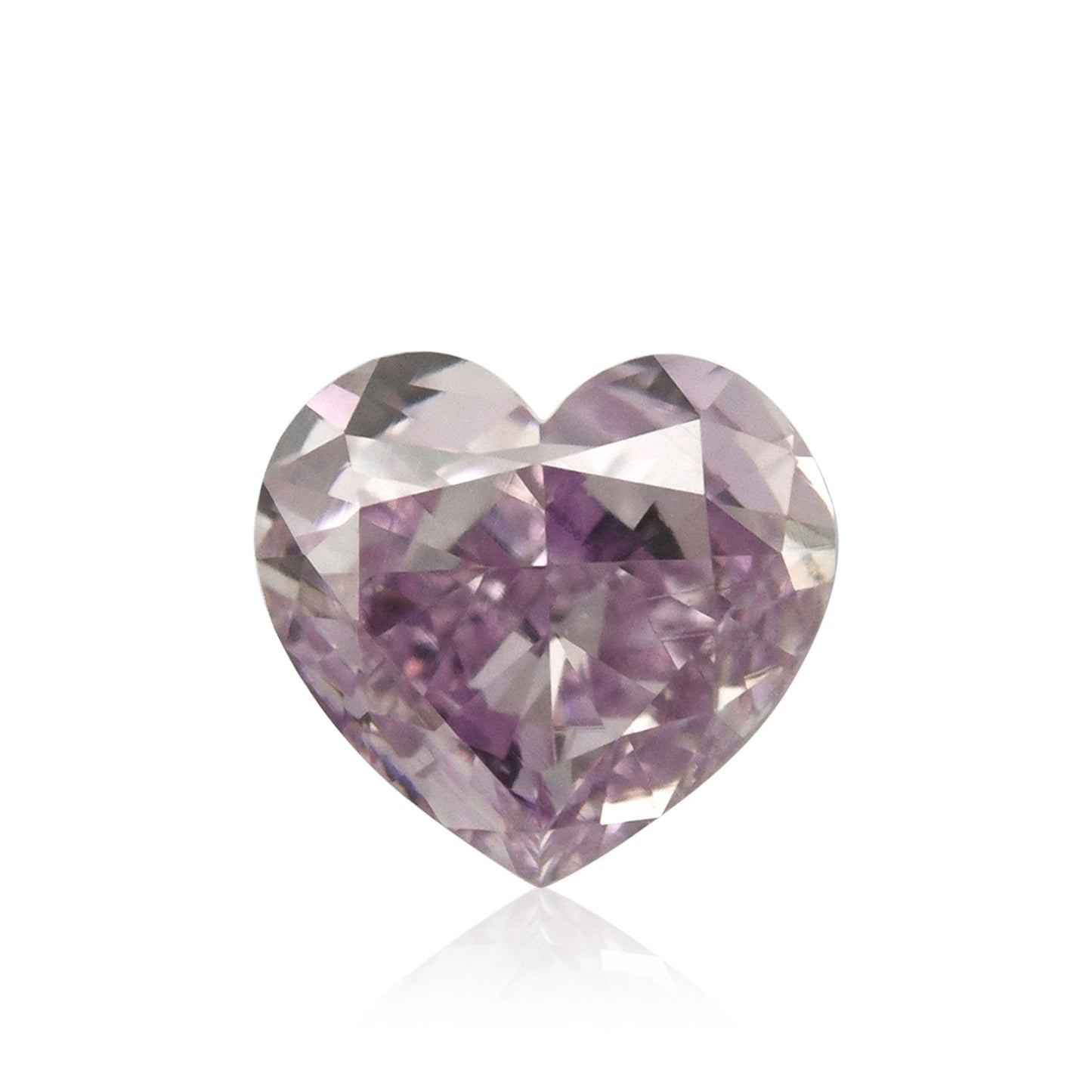 0,25 Karat Fancy Intense Pinkish Purple Heart Diamond VS2 GIA