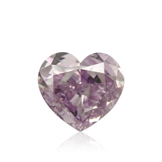 0,25 Karat Fancy Intense Pinkish Purple Heart Diamond VS2 GIA