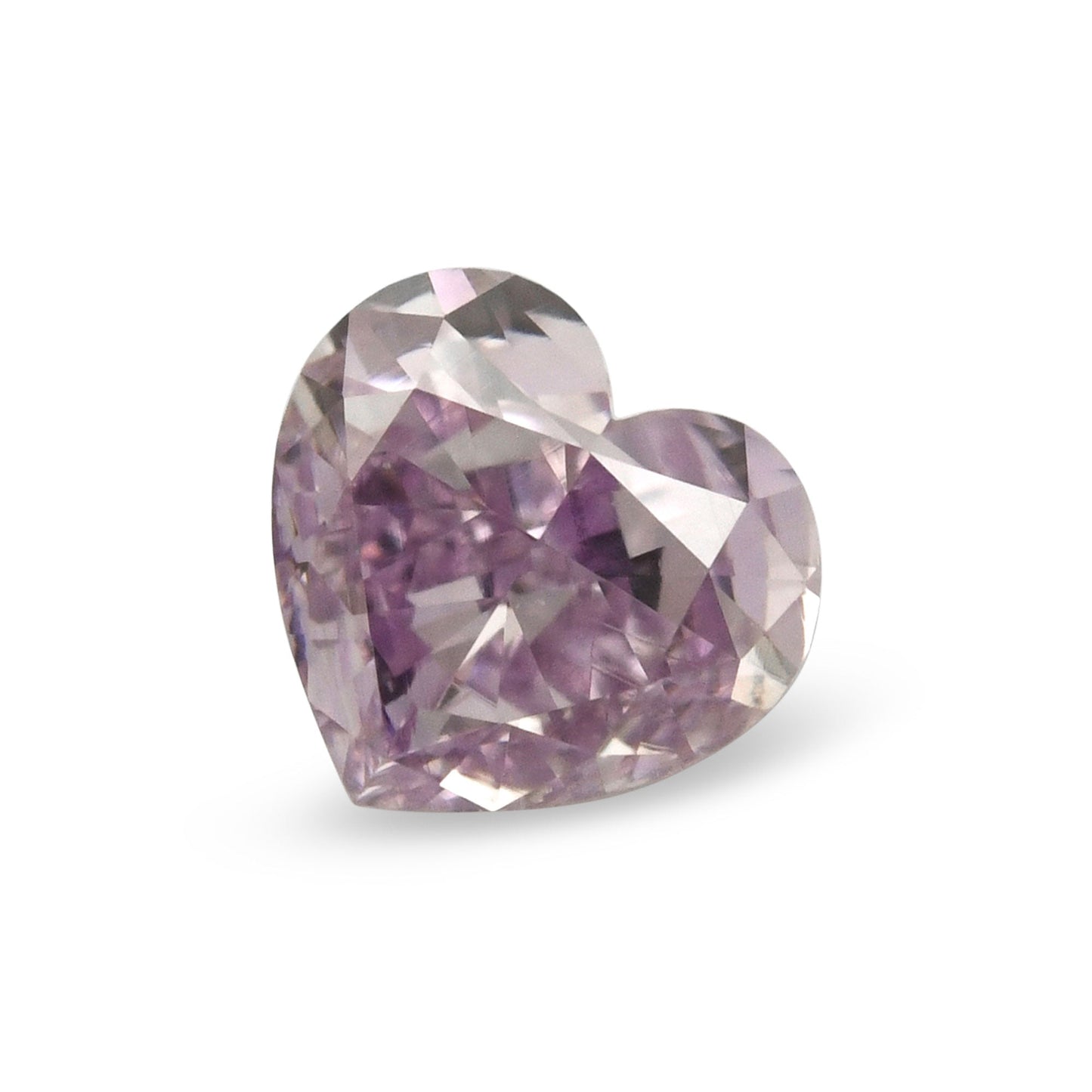 0,25 Karat Fancy Intense Pinkish Purple Heart Diamond VS2 GIA