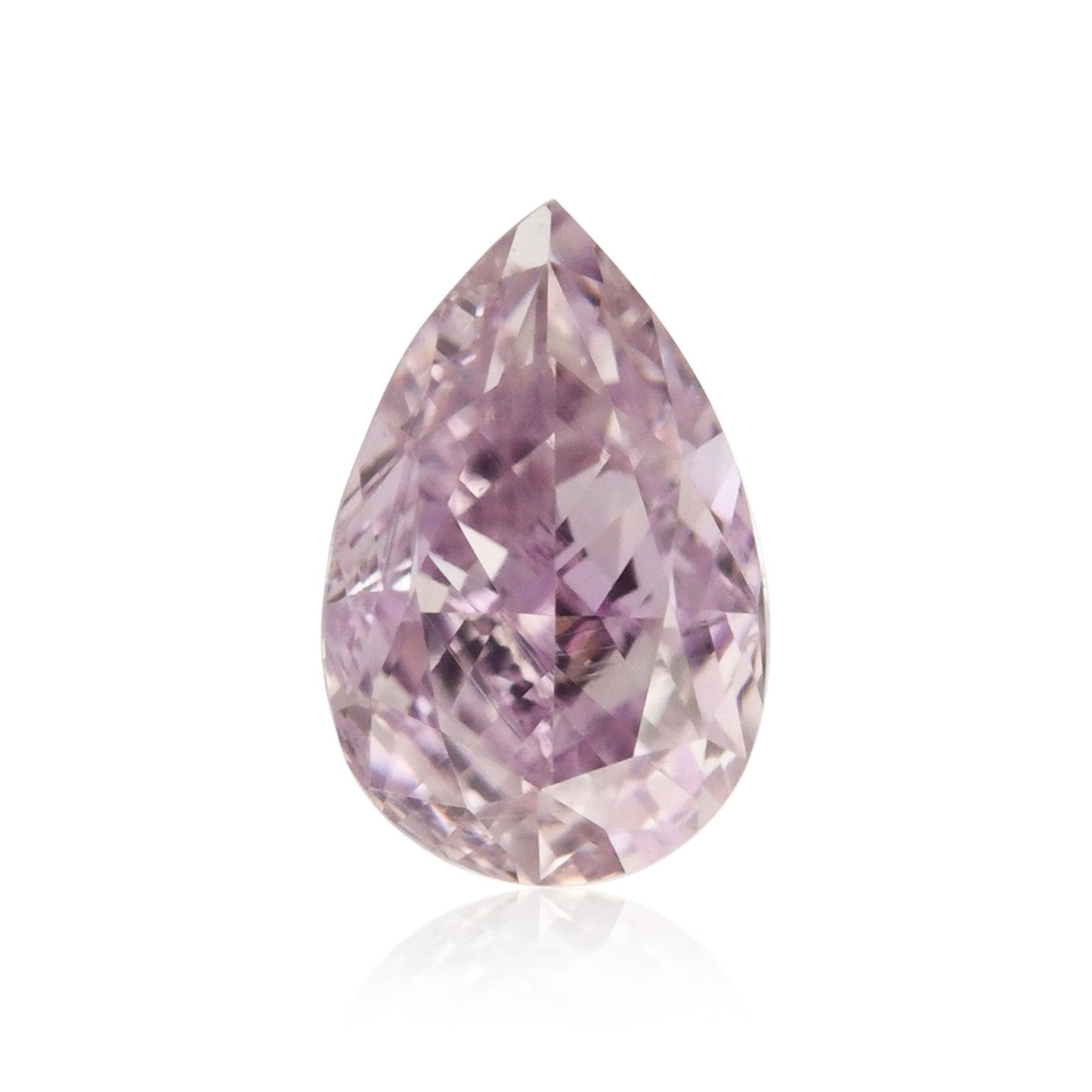 0,25 Karat Fancy Pink Purple Birnenförmiger Diamant SI1 GIA
