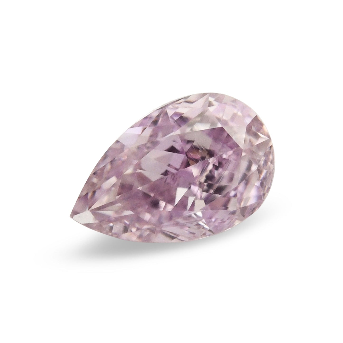 0,25 Karat Fancy Pink Purple Birnenförmiger Diamant SI1 GIA