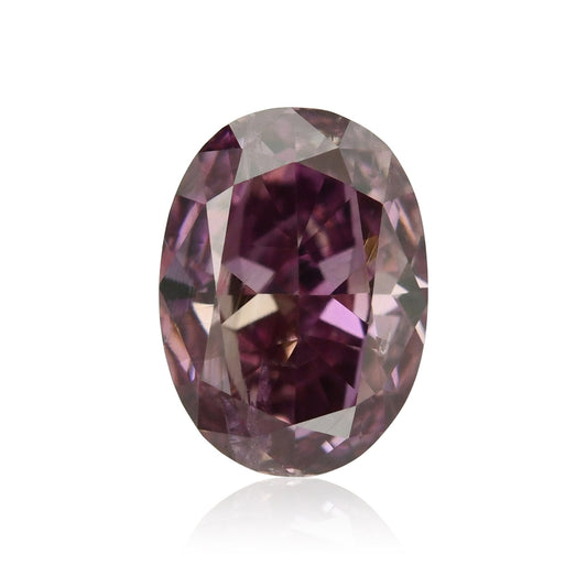 0,25 Karat Fancy Deep Purplish Pink Ovaler Diamant (I2) GIA